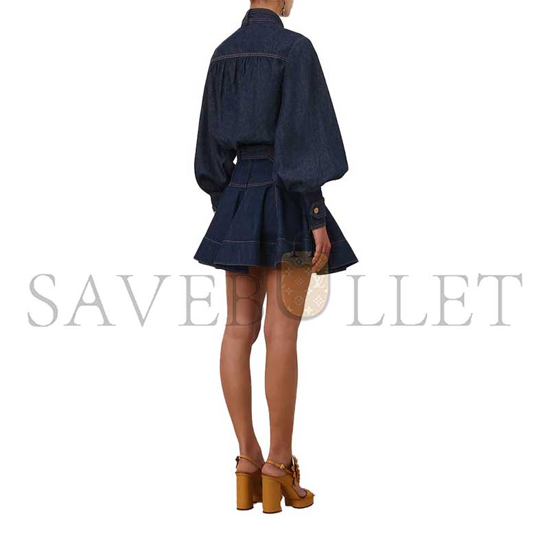 ZIMMERMANN DENIM CARGO BLOUSE 7619TS26R